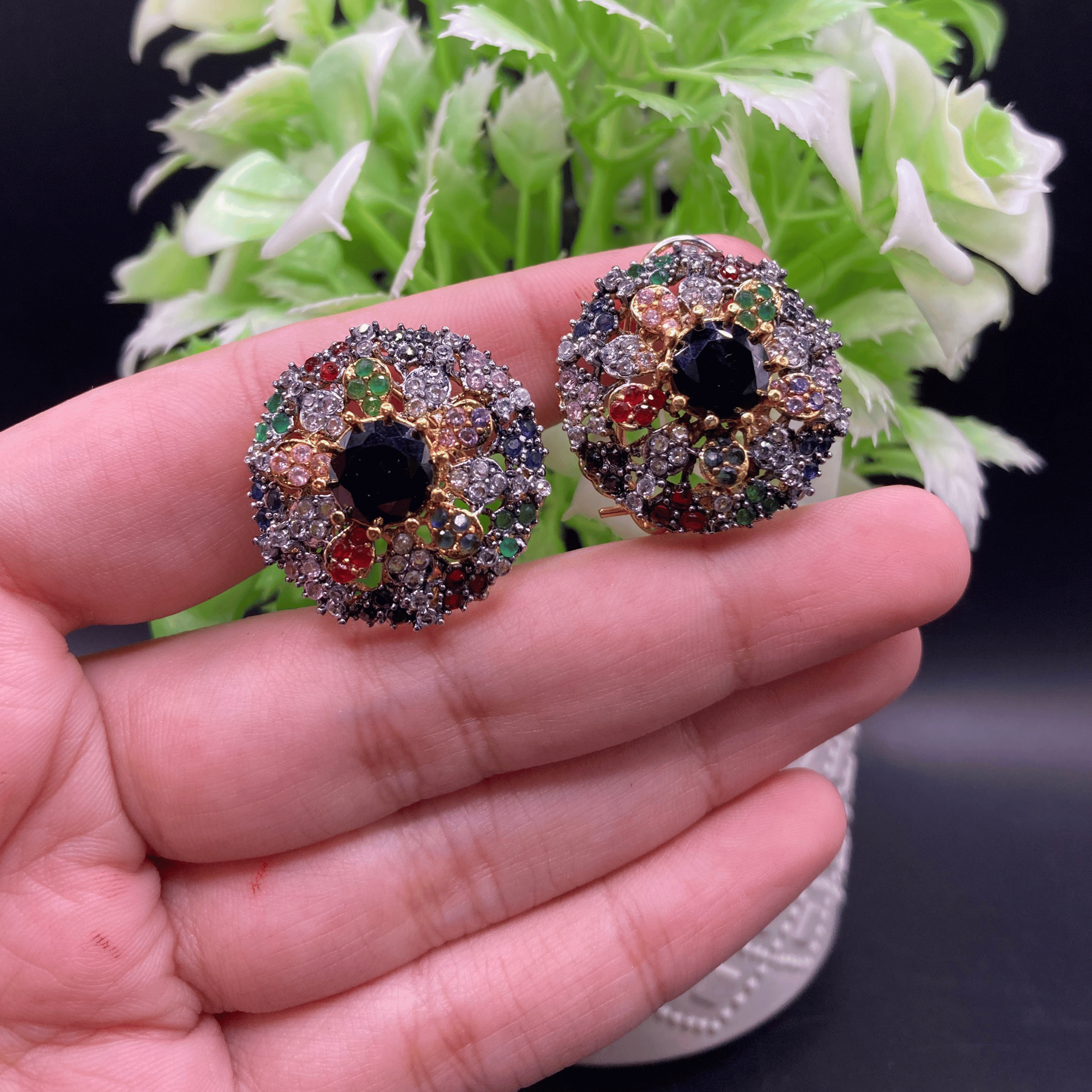 Sparkling Jarao Studs
