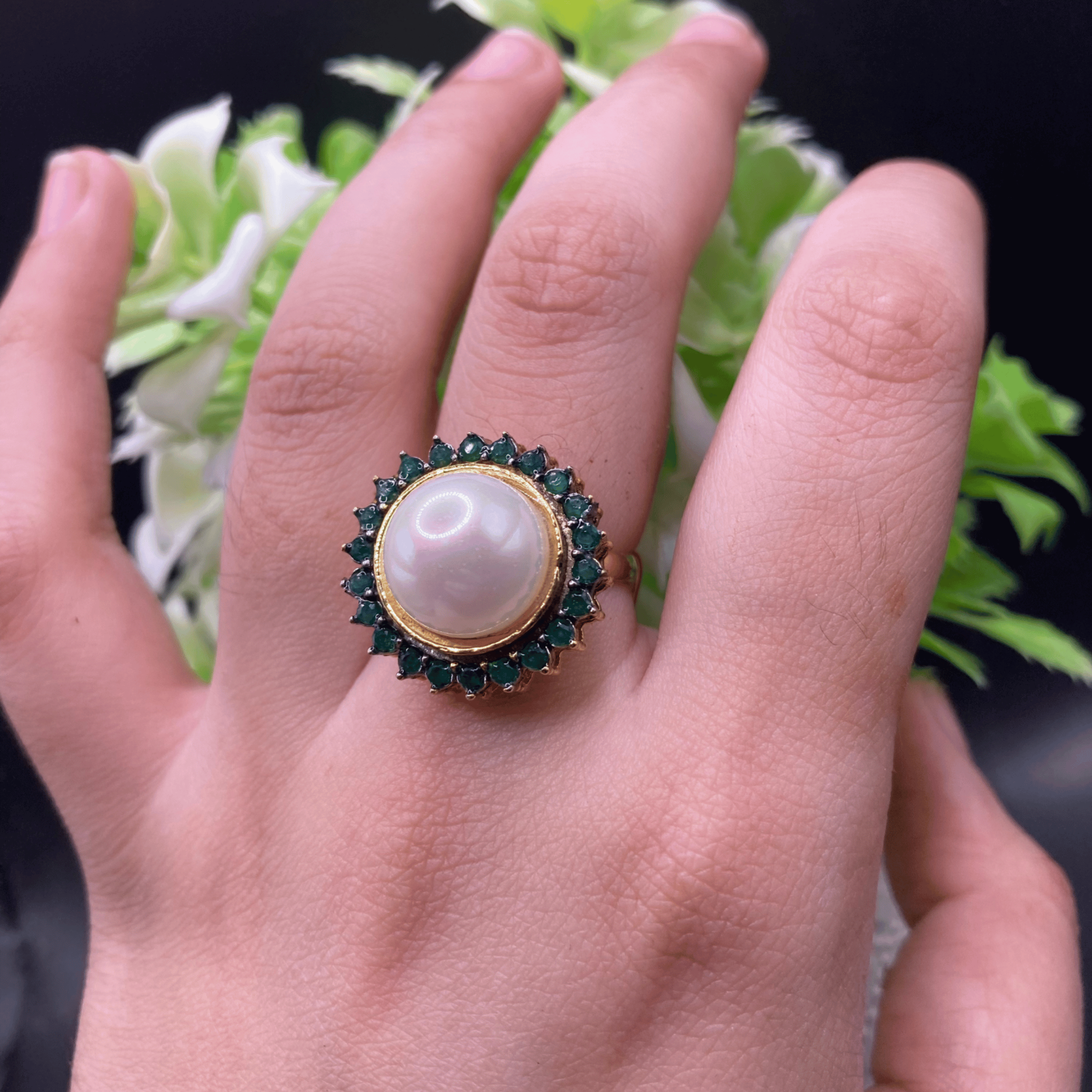 Pearl Centered Ring