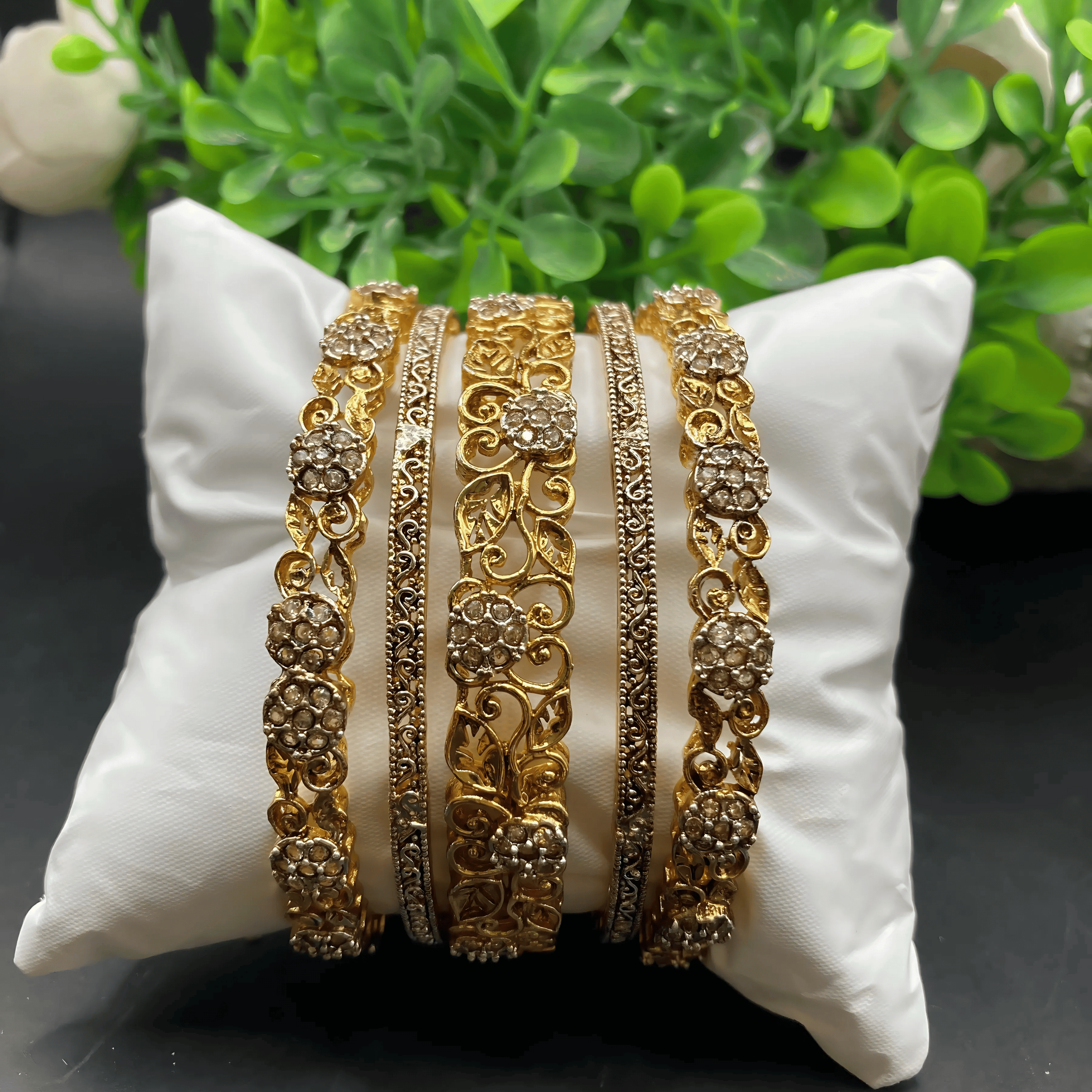 High-Quality Gold-Look Bangles