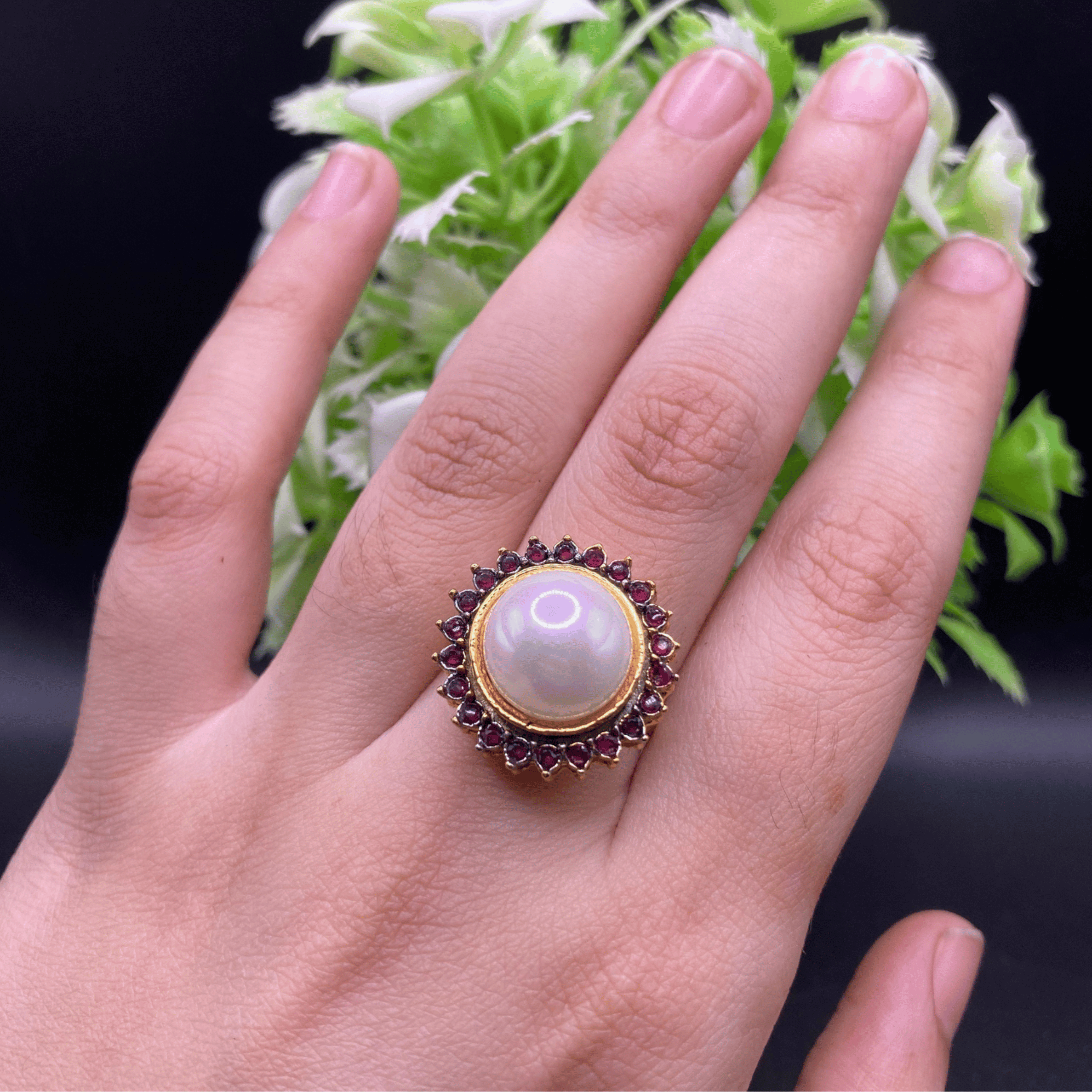 Pearl Centered Ring