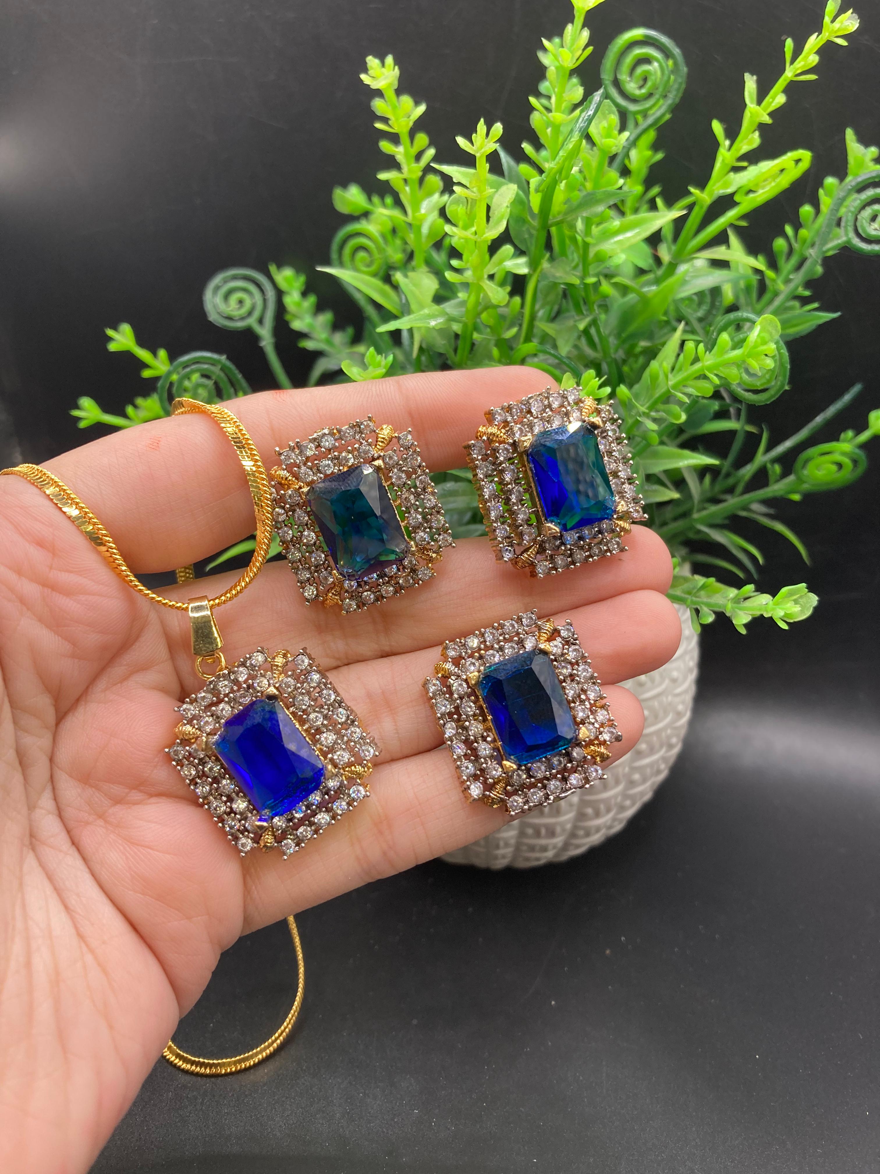 Big jarao with real stone set