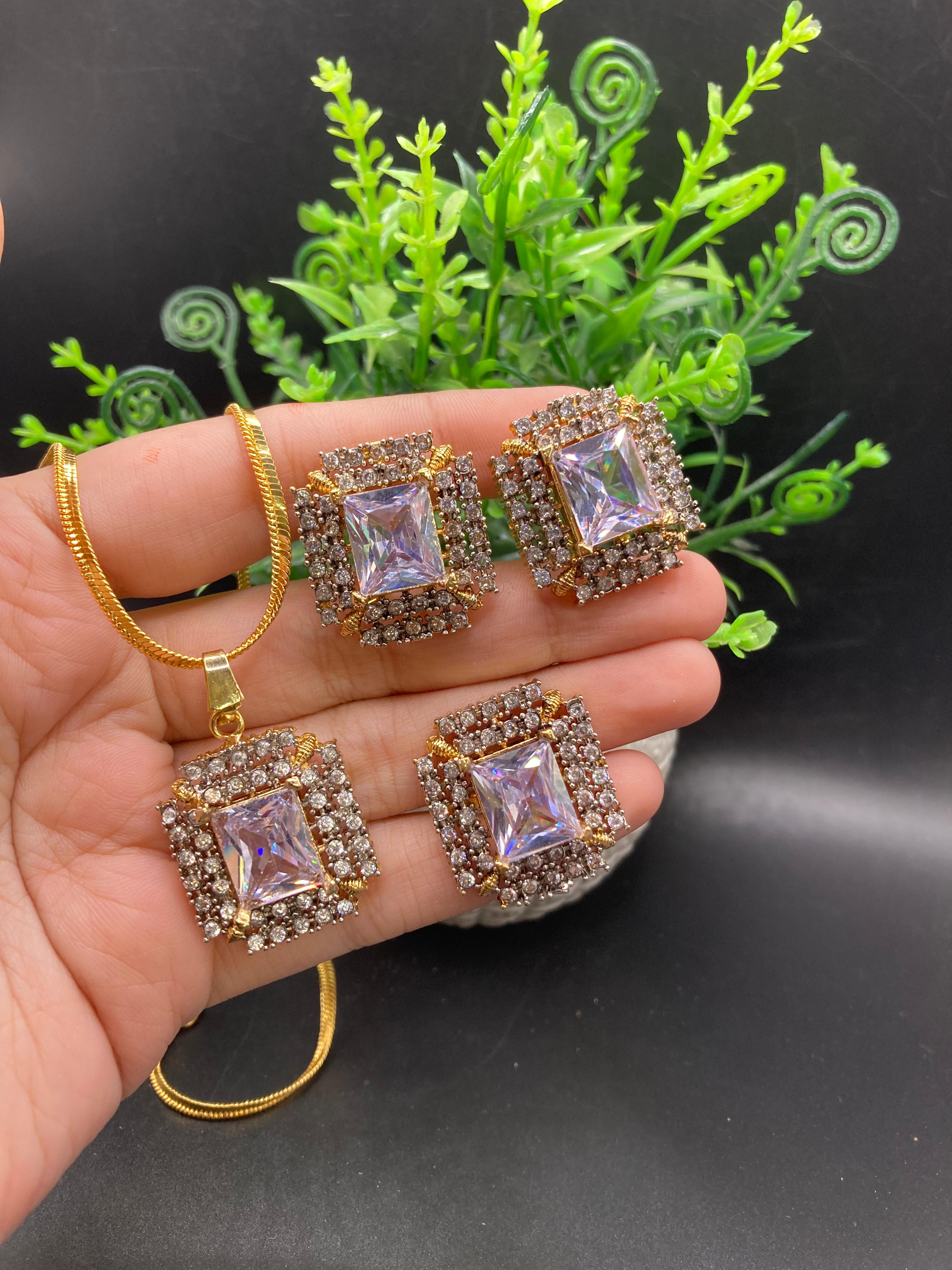 Big jarao with real stone set