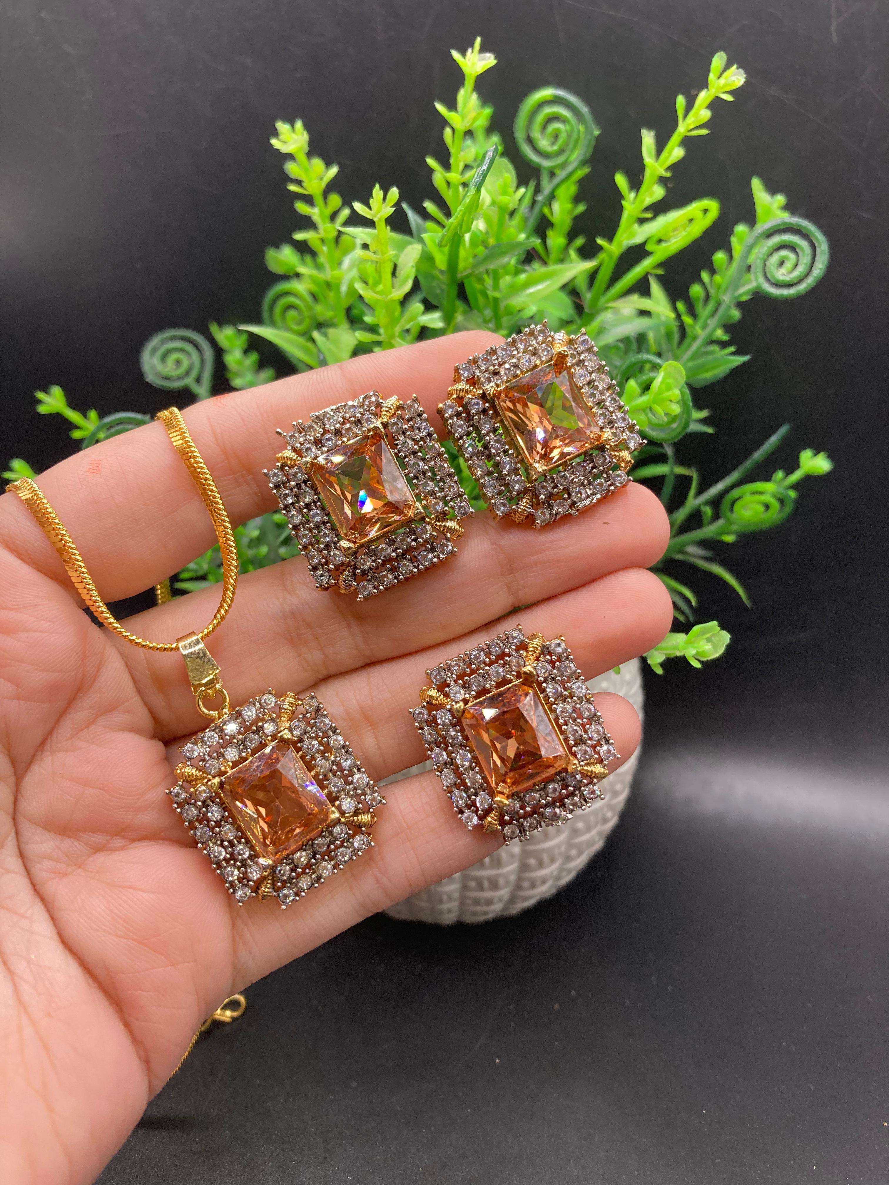 Big jarao with real stone set