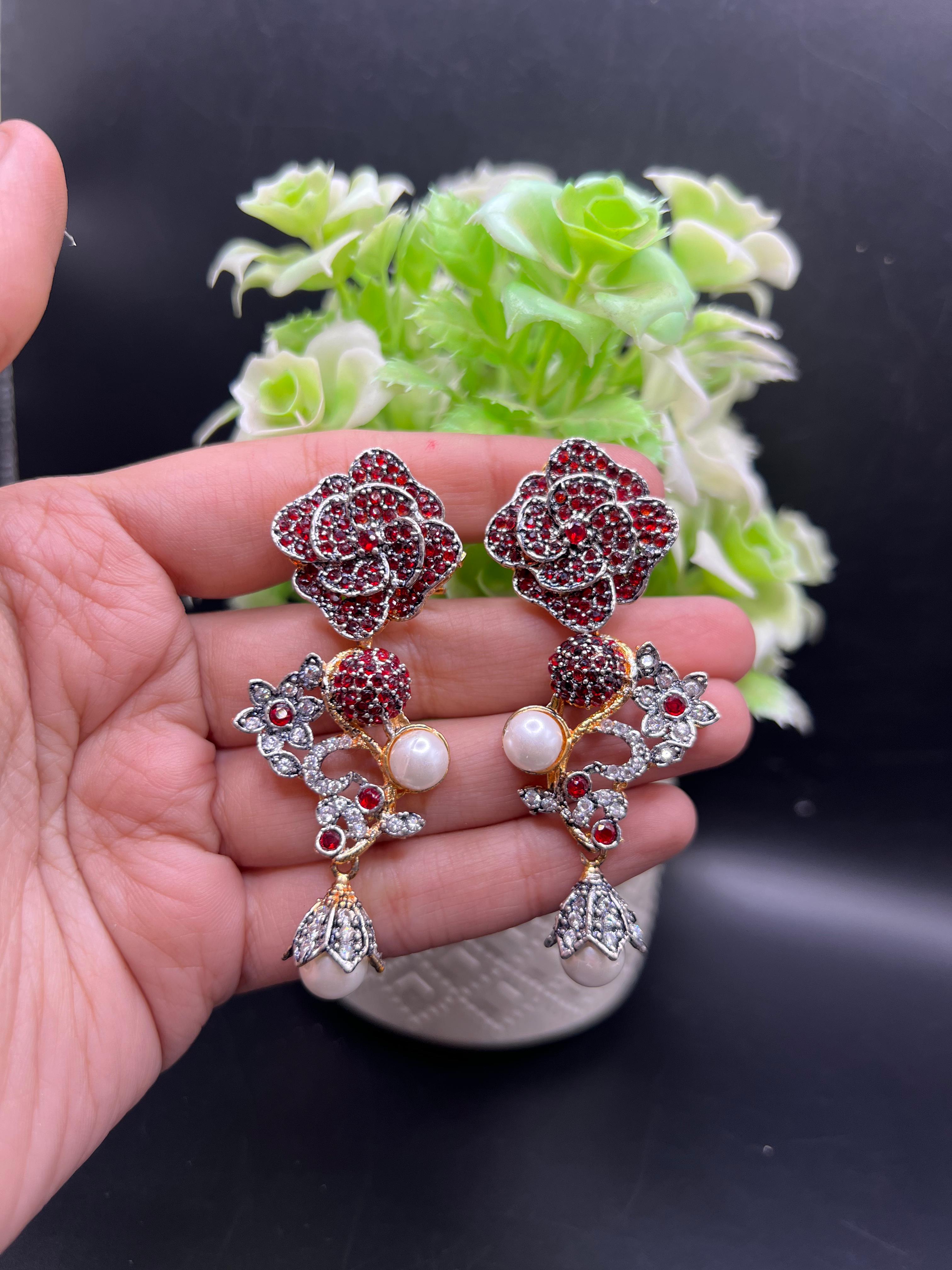 Flower earrings