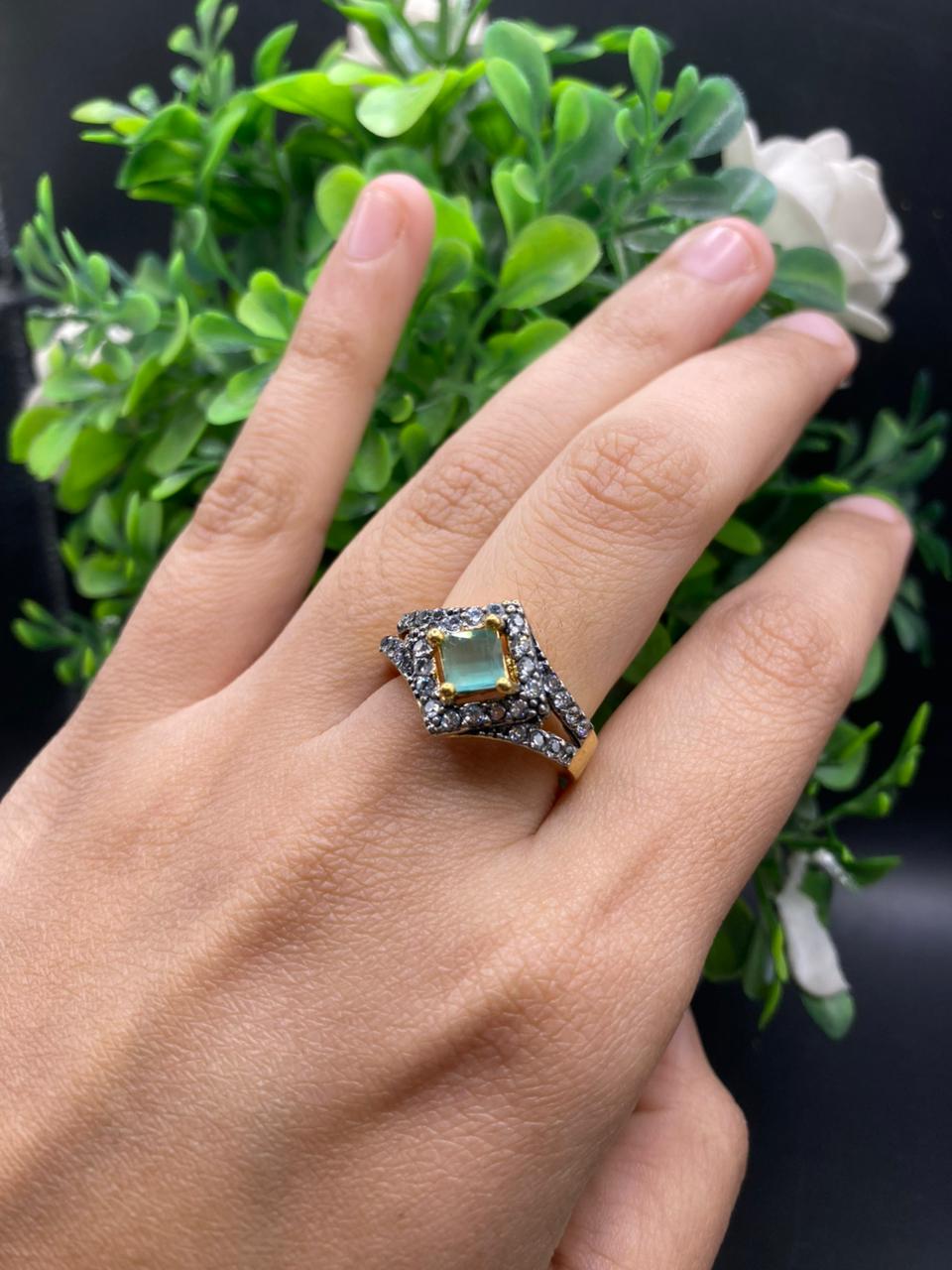 Center cut designer Ring