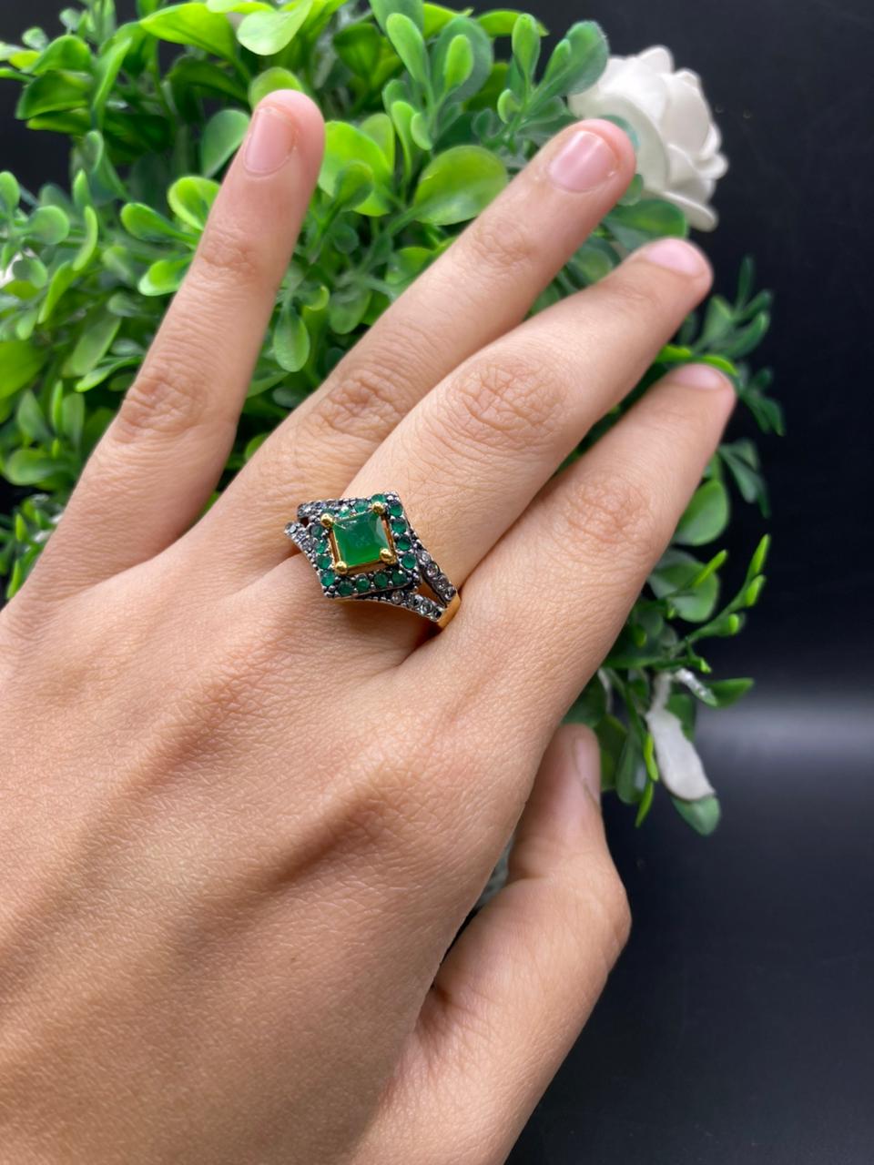 Center cut designer Ring