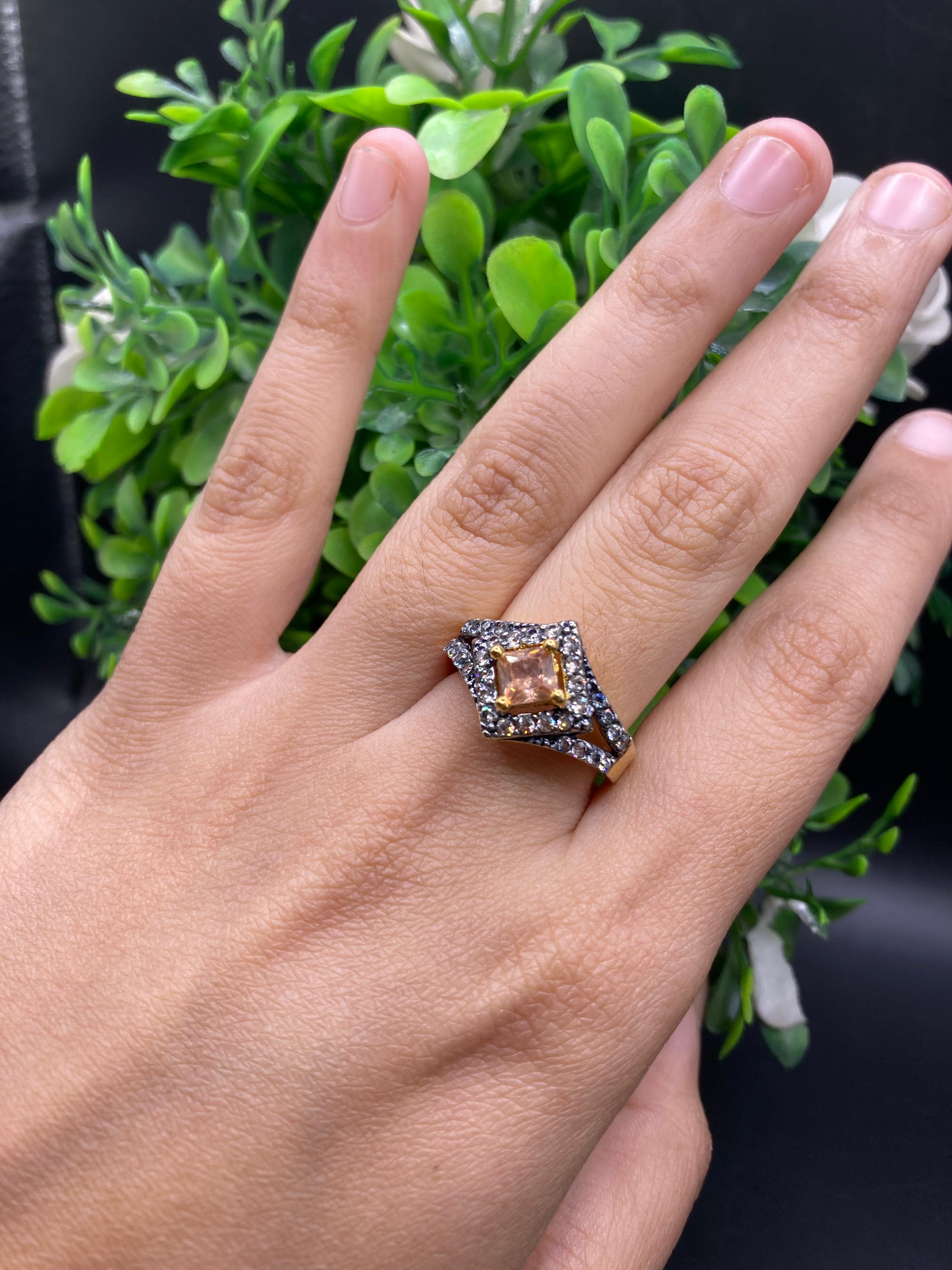 Center cut designer Ring