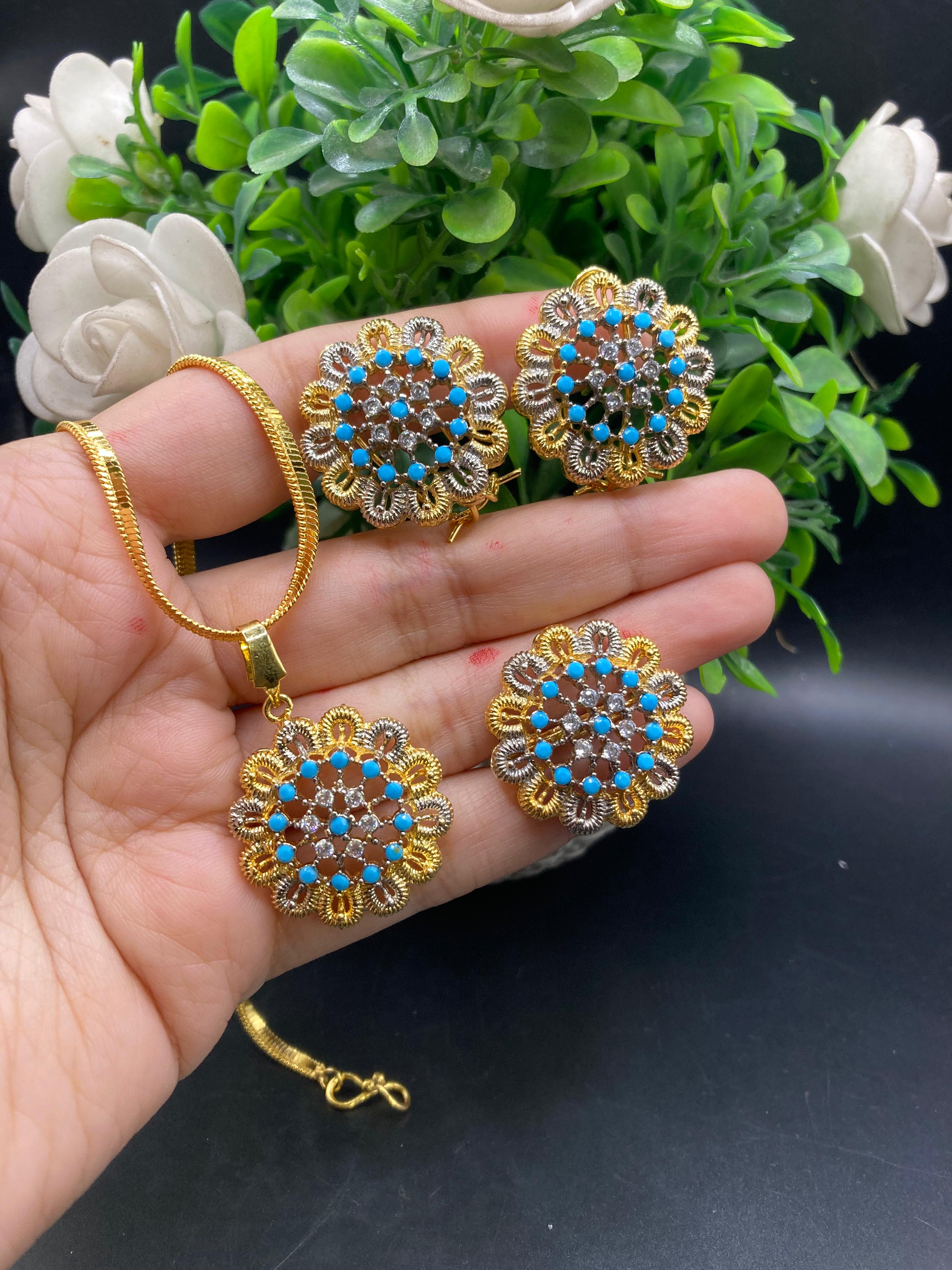 Two toned Gold plated set