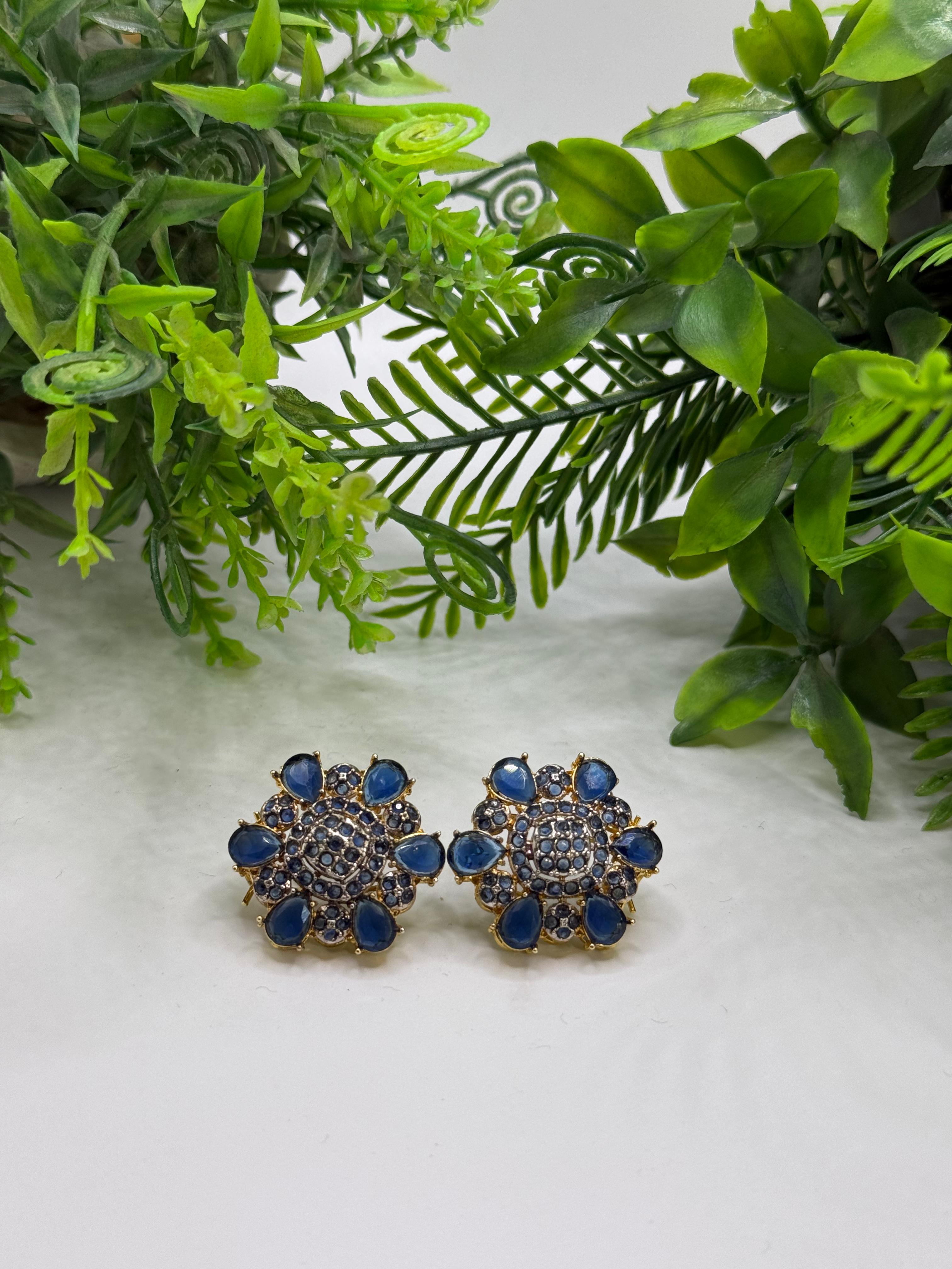 Floral jarao studs