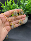22k Dipped Gold Polished Set - Diamond Cut Finish