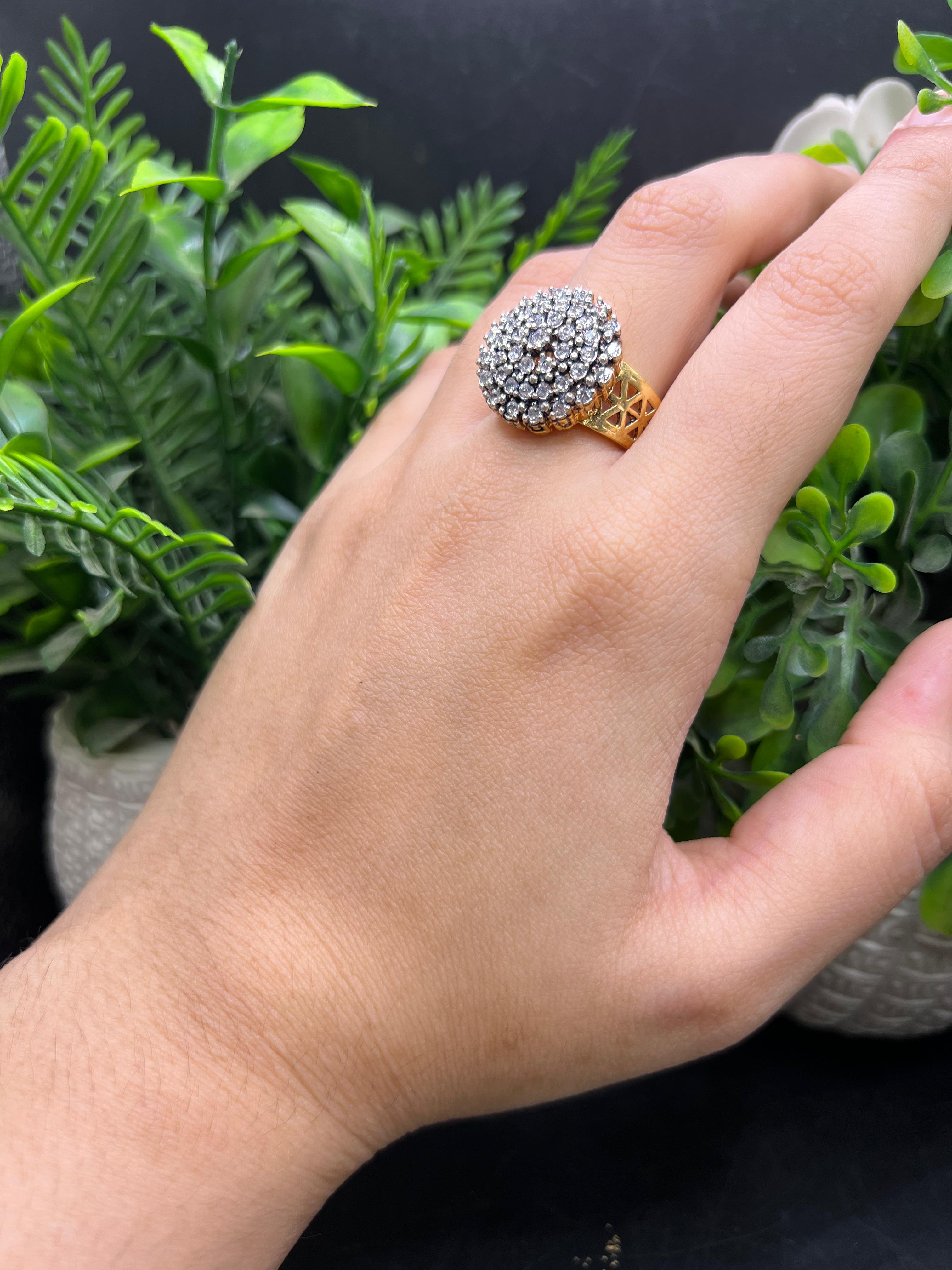 Diamond cut Designer Ring
