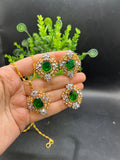 Oval glow jewelry set