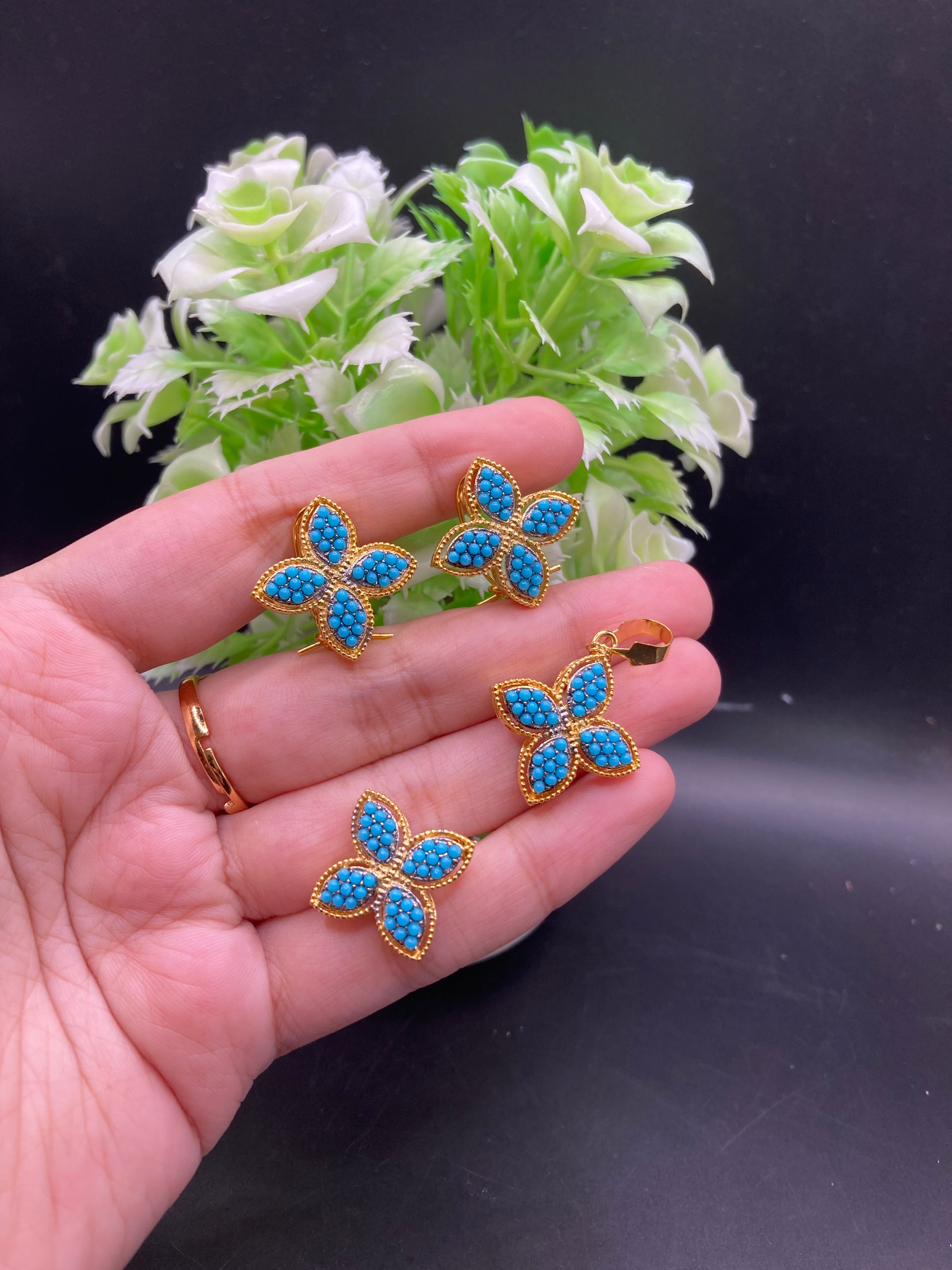 22K Dipped Diamond-Cut Jewelry Set