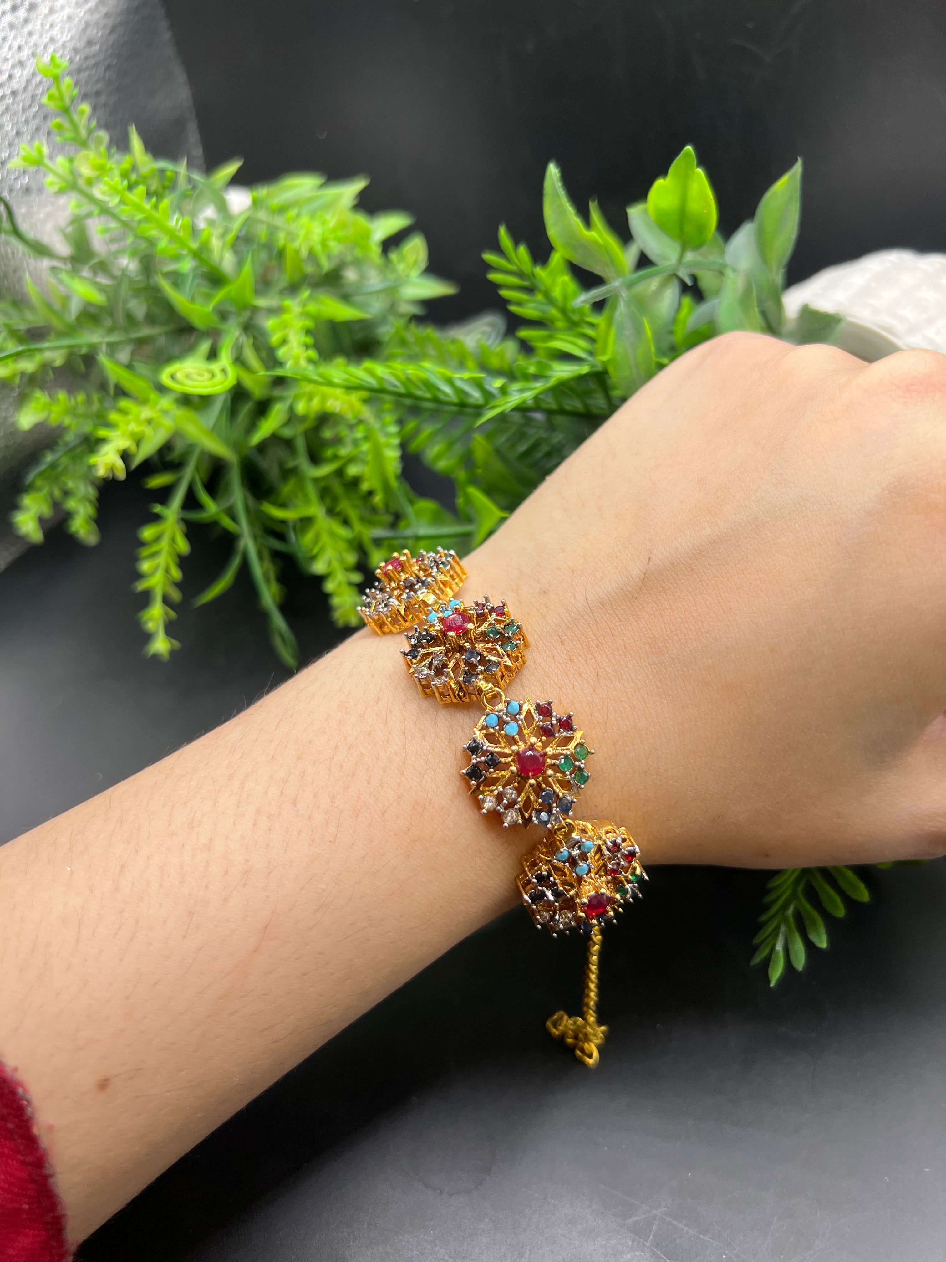 Multi floral bracelet
