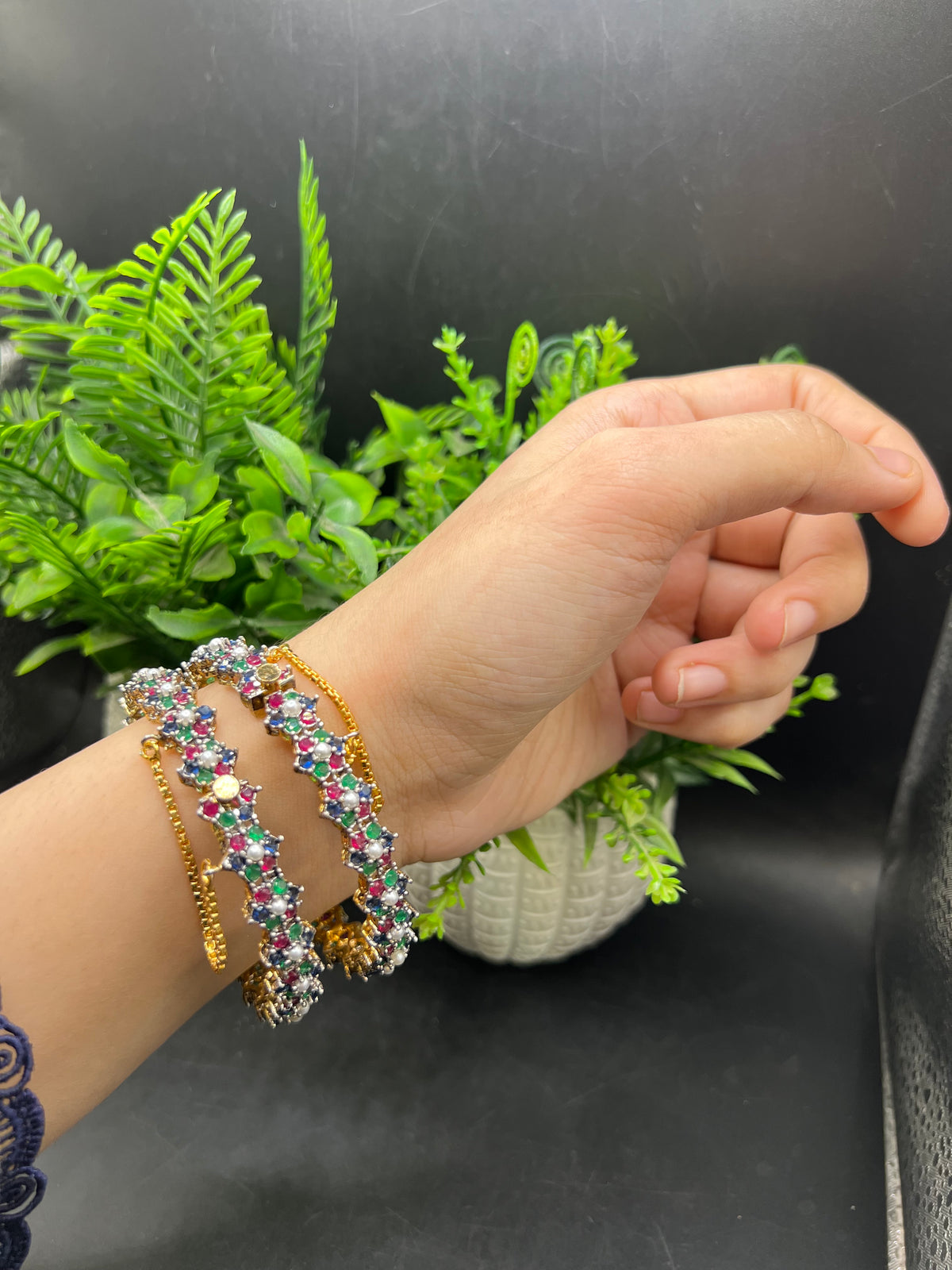 Floral kangan pair