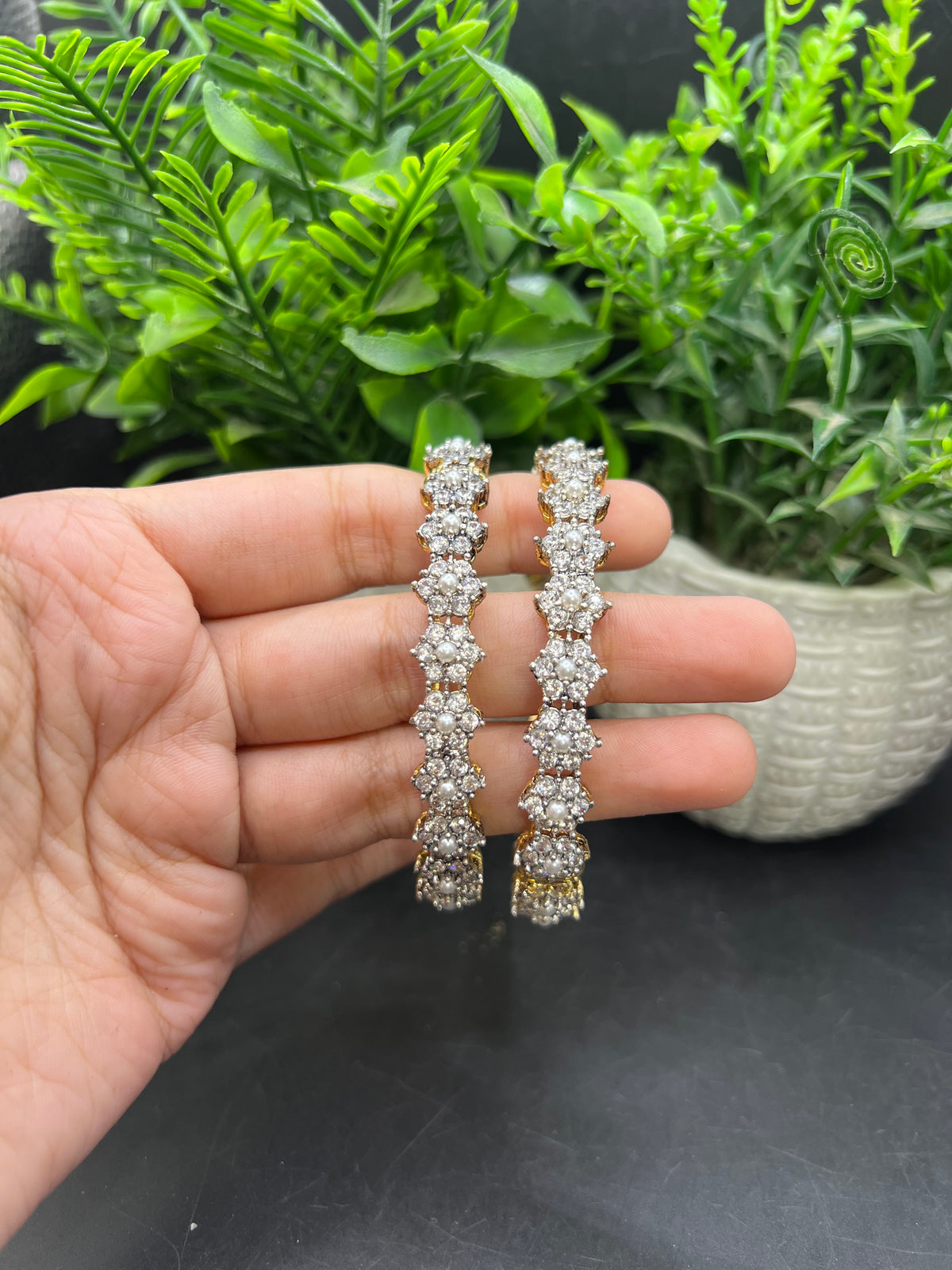 Floral kangan pair