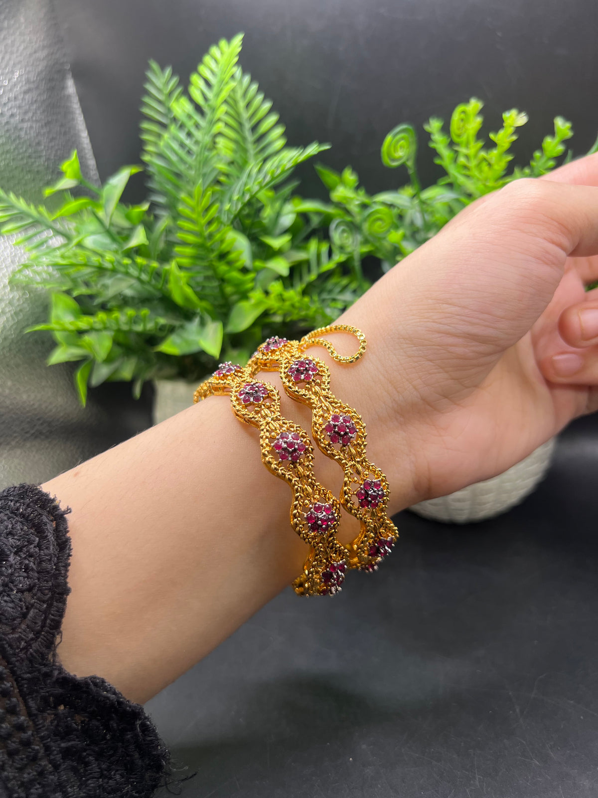 22k dipped jarao kangan